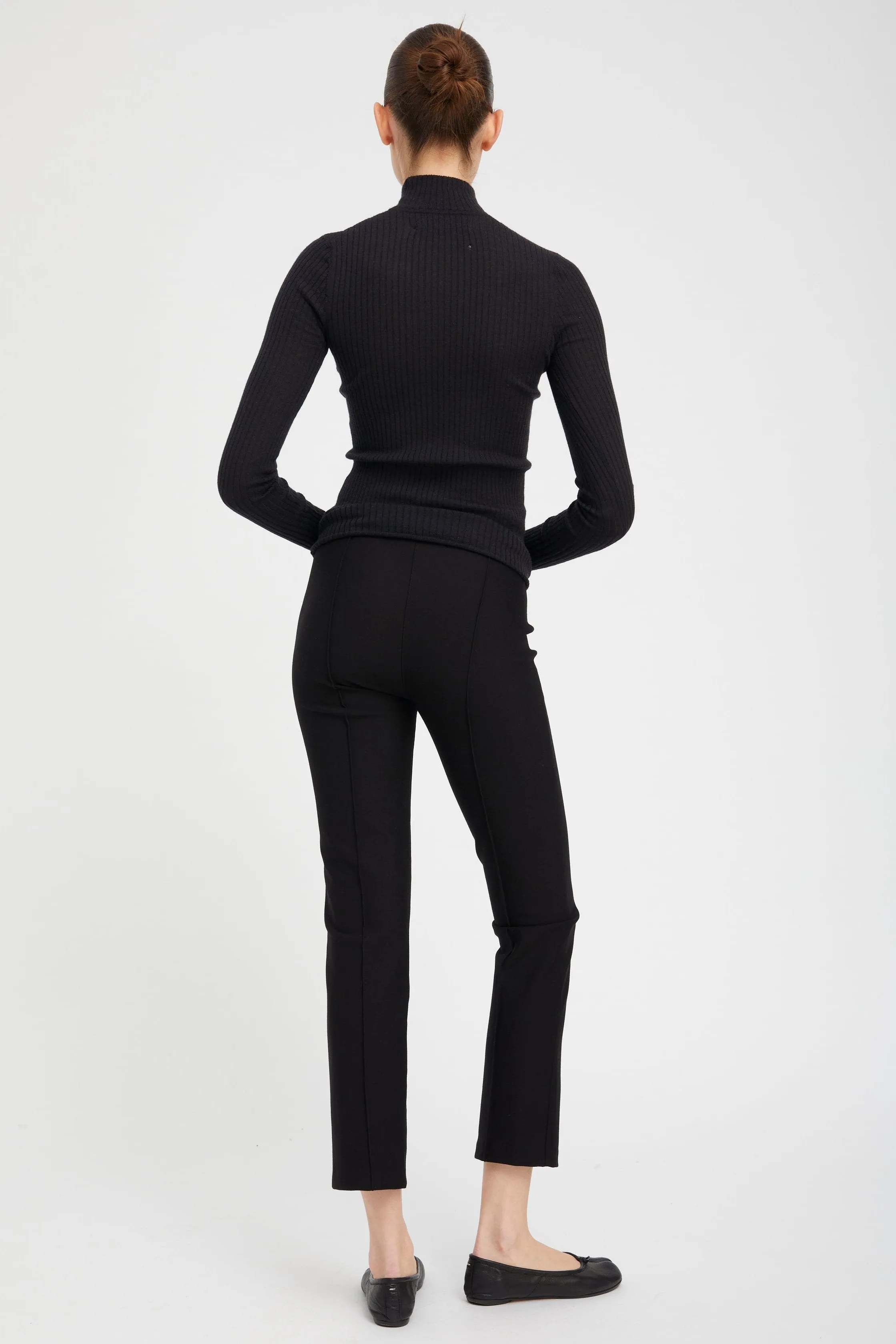 Black Casanova Pintuck Straight