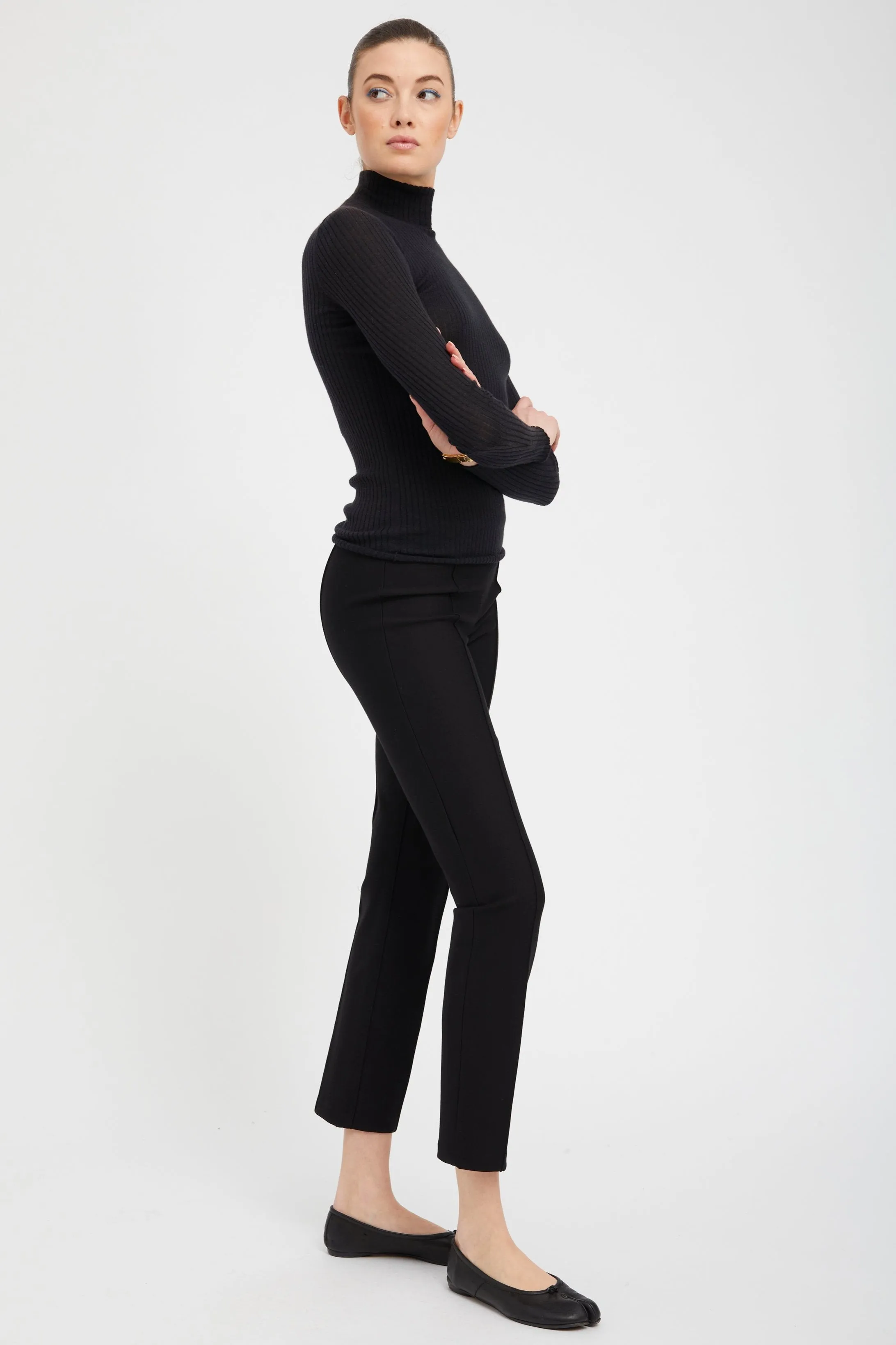 Black Casanova Pintuck Straight