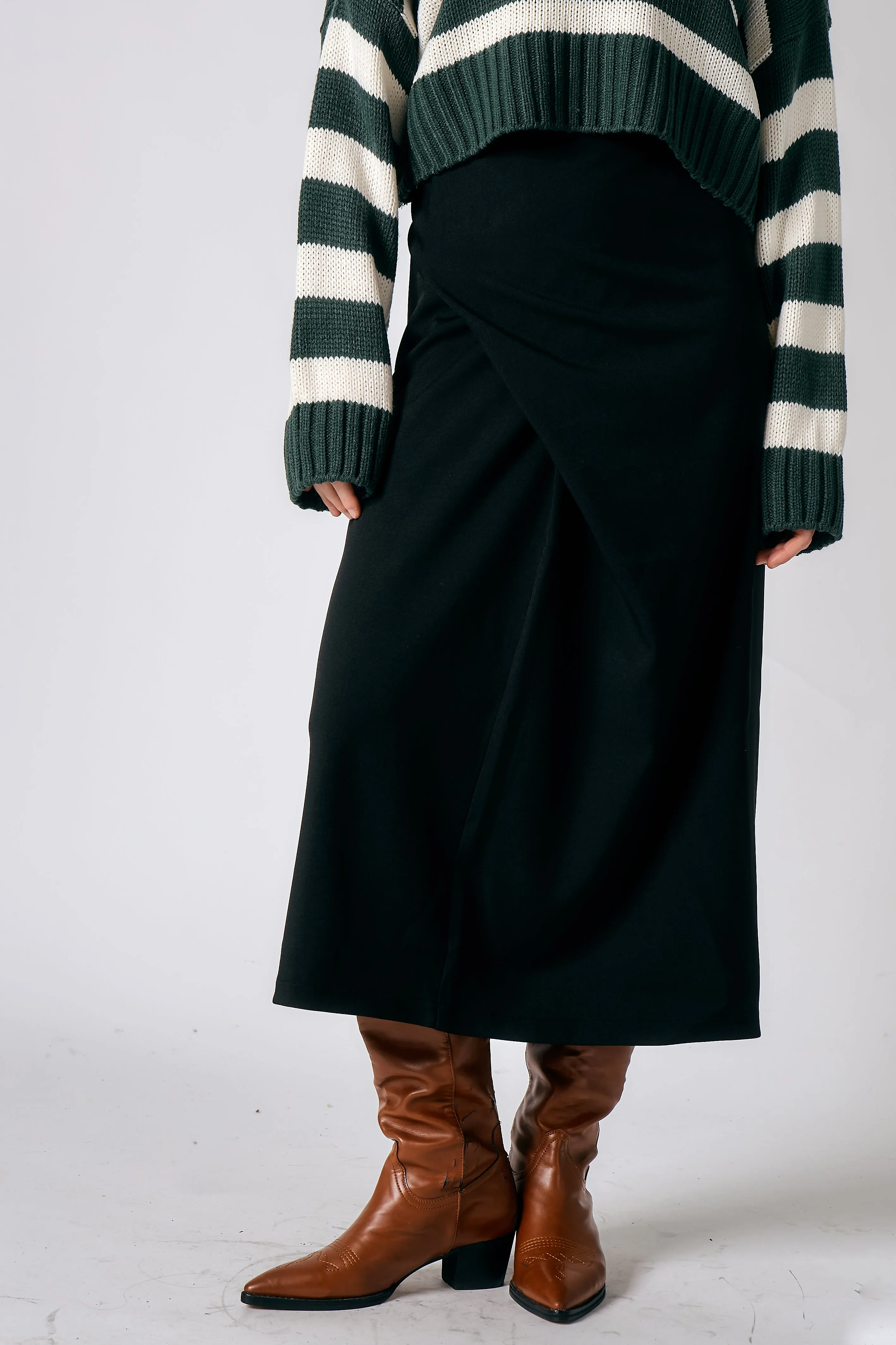 Hazel Wrap Effect Skirt