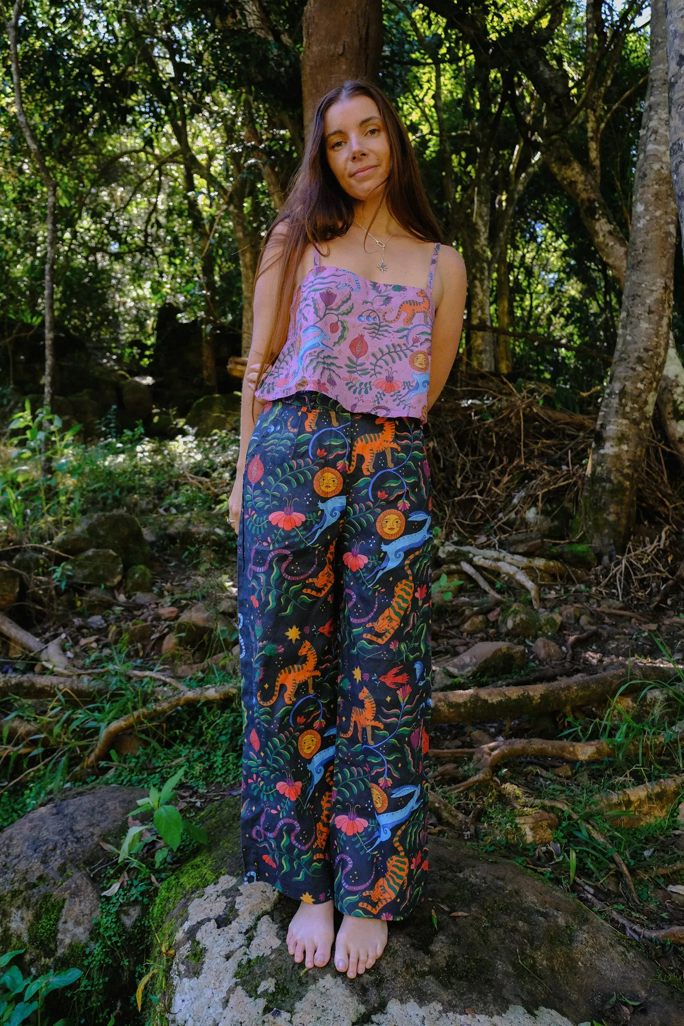 Linen Wide Leg - Winter Mythic - Midnight