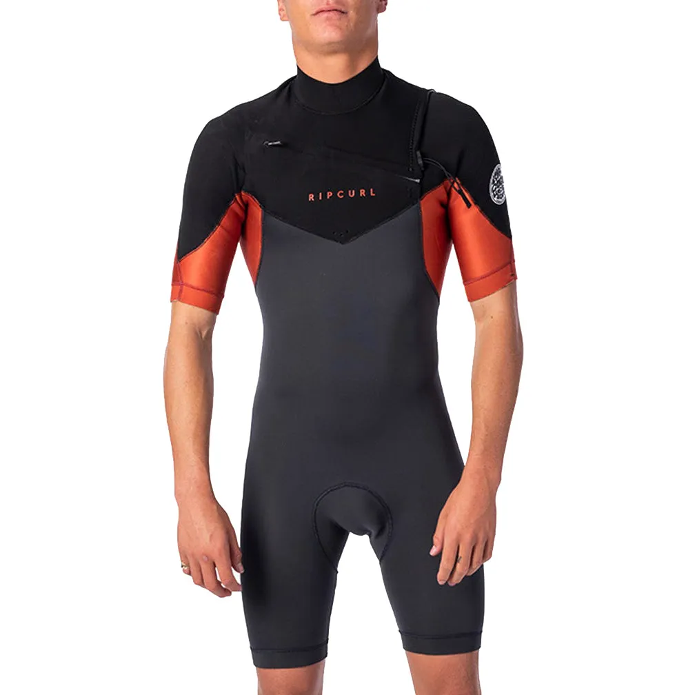 Rip Curl Dawn Patrol 2mm Short Sleeve Chest Zip Spring Wetsuit - 2021