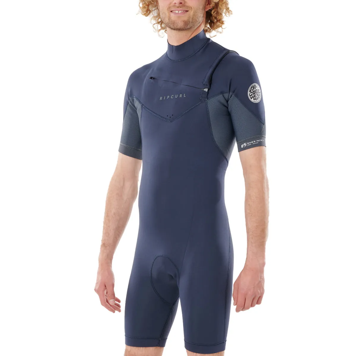 Rip Curl Dawn Patrol 2mm Short Sleeve Chest Zip Spring Wetsuit - 2021