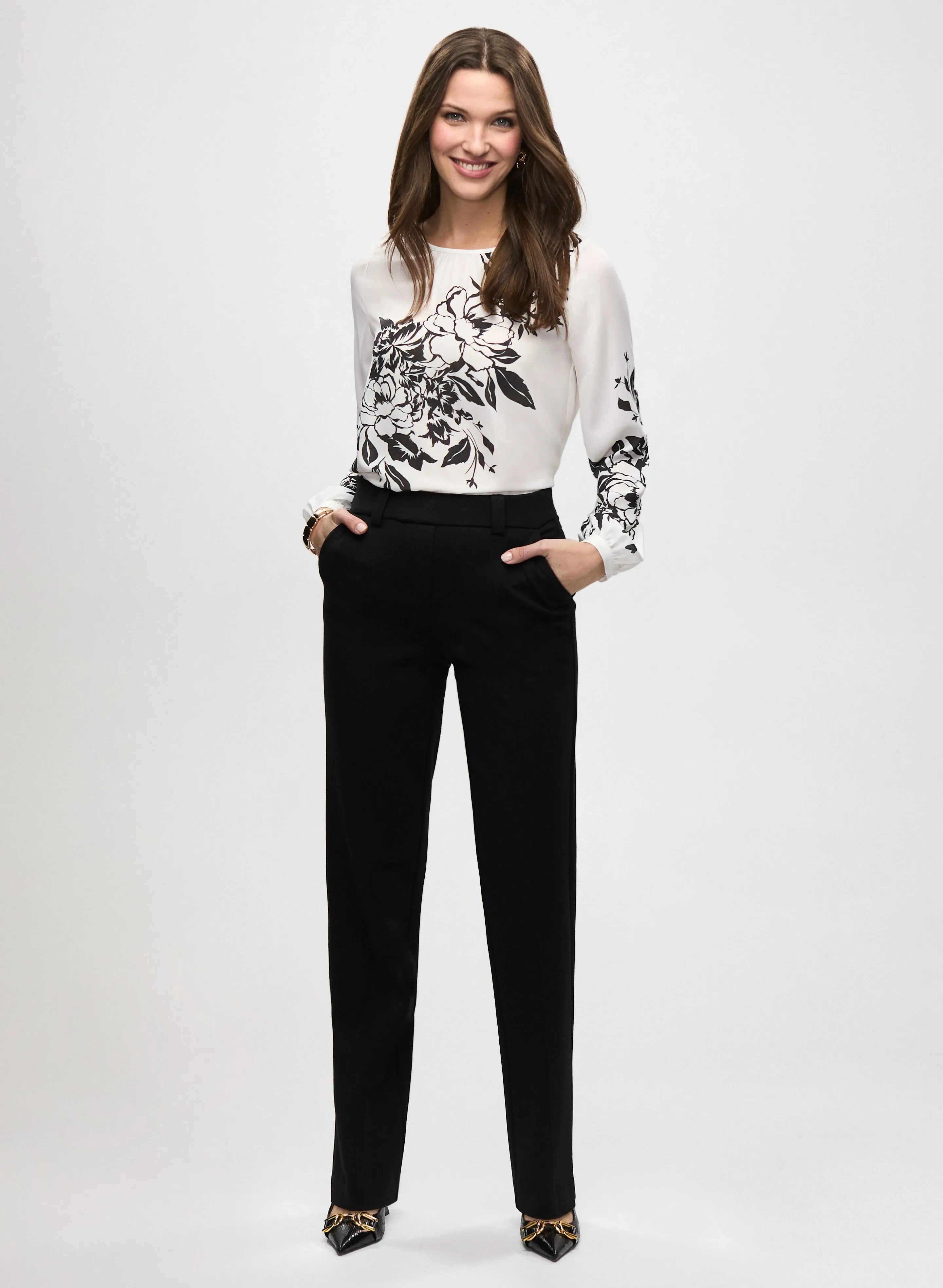 Sofia Pull-On Straight Leg Pants - Tall