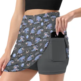 Thanks For Noticing Me Athletic A-Line Skirt With Pocket Solid Shorts